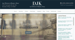 Desktop Screenshot of danielkinglaw.com